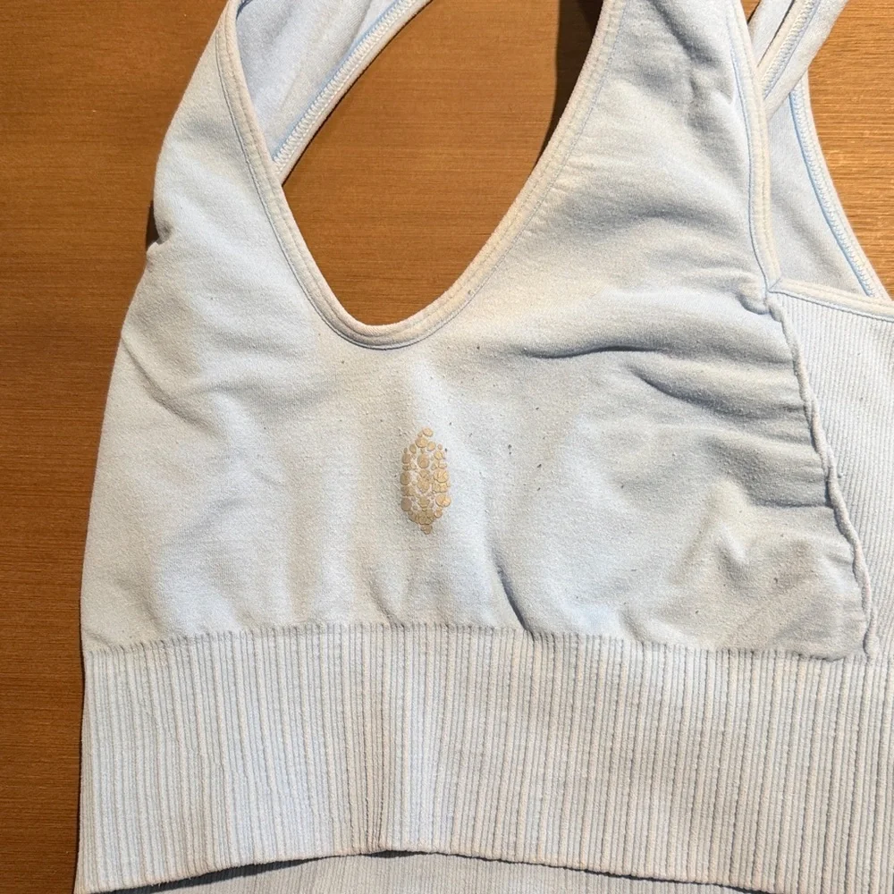 Free People Good Karma Square Neck Sports Bra - blue - Picture 6 of 6